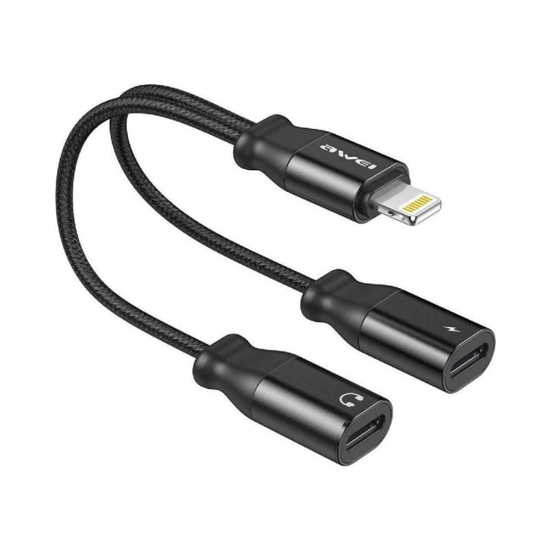 adaptateur lightning 2 en 1 cl 72 awei