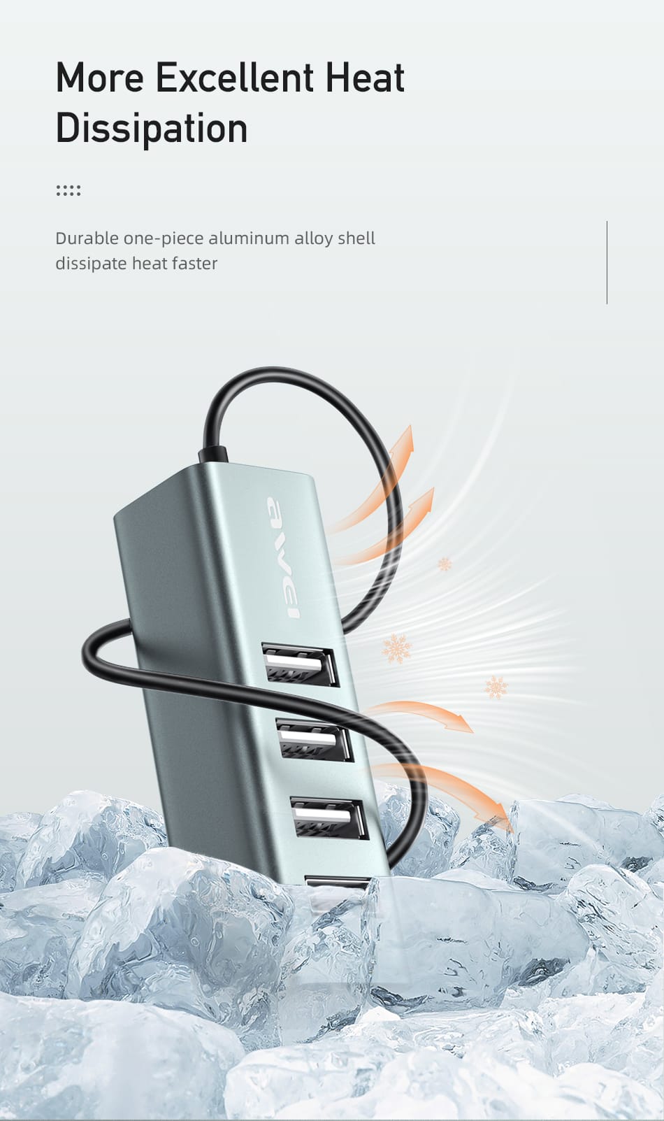 hub usb awei cl 122