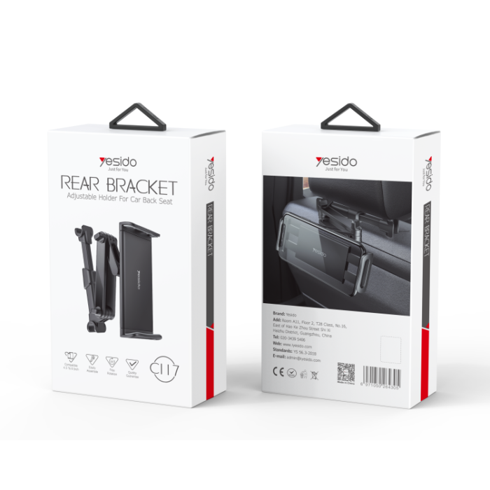 support de téléphone et tablette de voiture c117 yesido