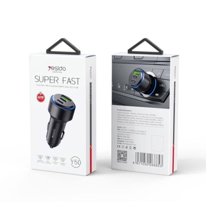 chargeur de voiture y50 yesido