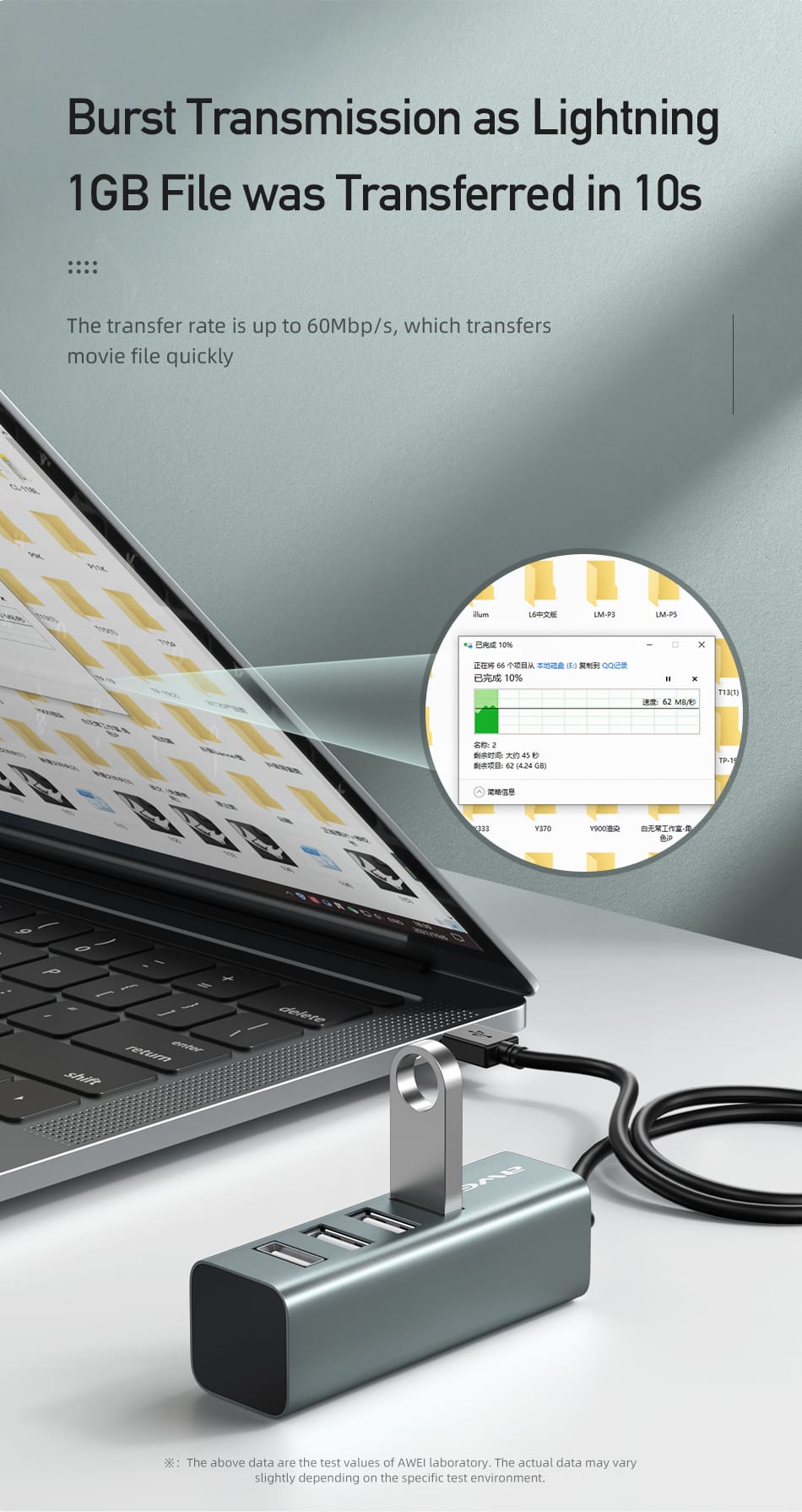 hub usb awei cl 122