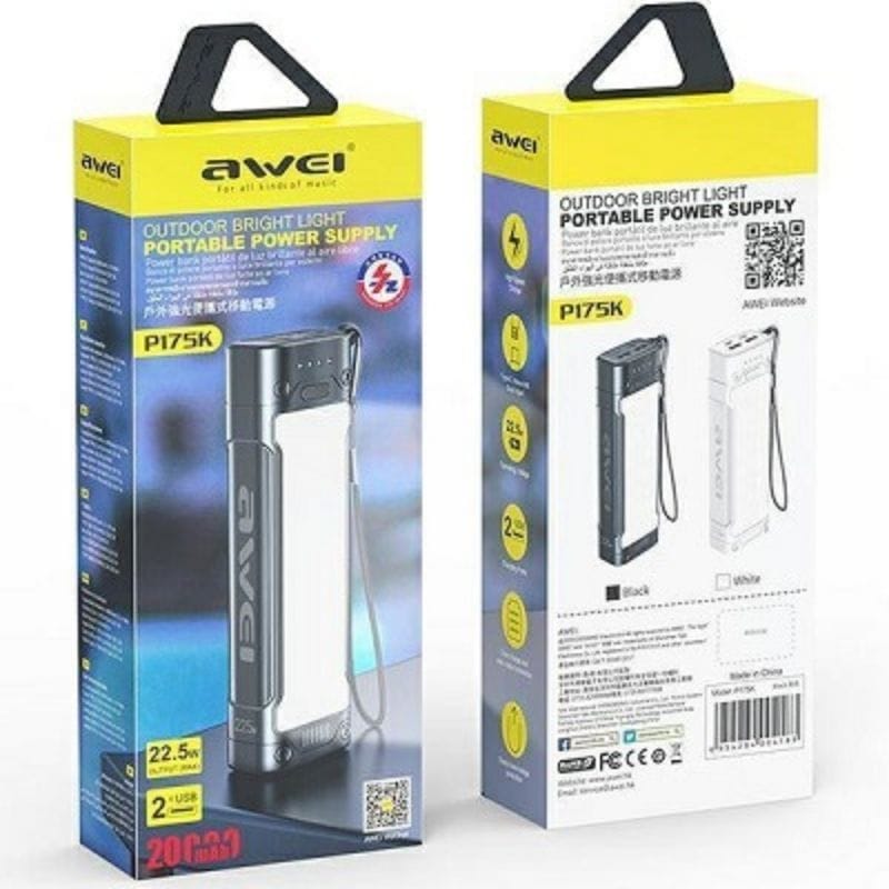 power bank 20000 mah p175k awei