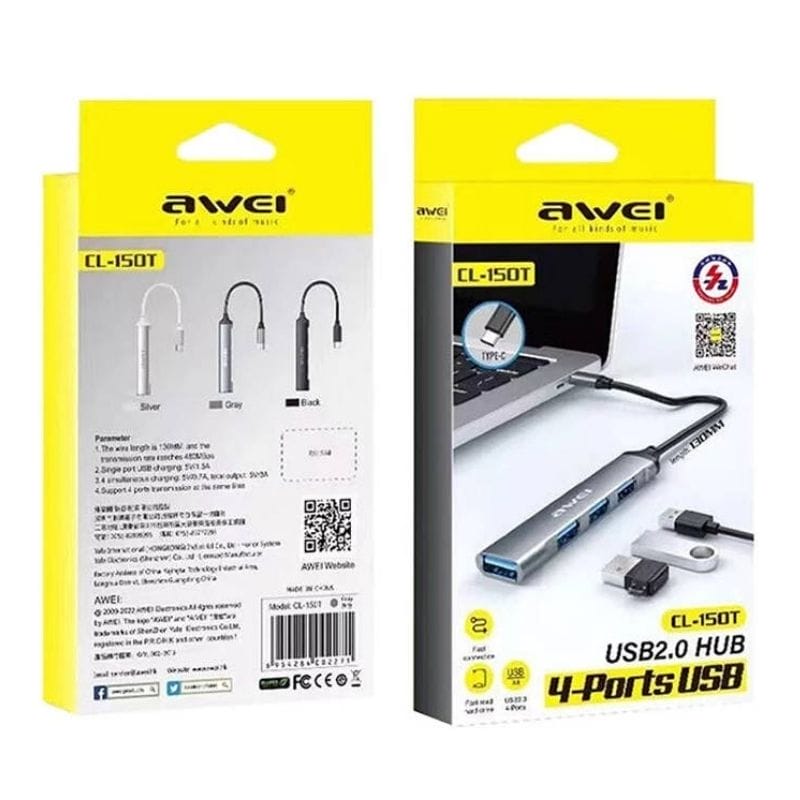 hub usb c cl 150t awei