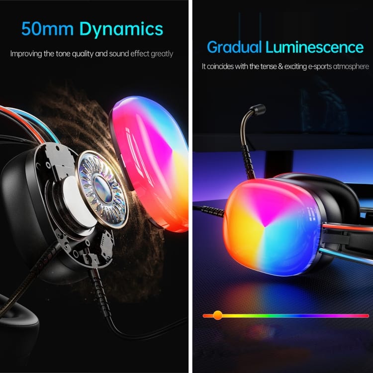 casque filaire lumineux gm 11 pro awei