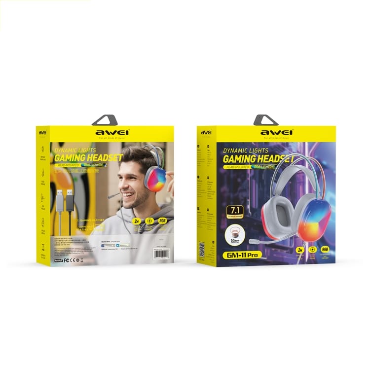 casque filaire lumineux gm 11 pro awei