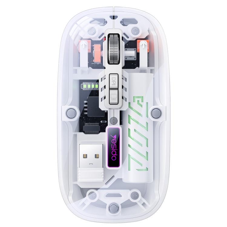 souris sans fil transparente kb29 yesido