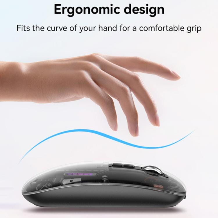 souris sans fil transparente kb29 yesido