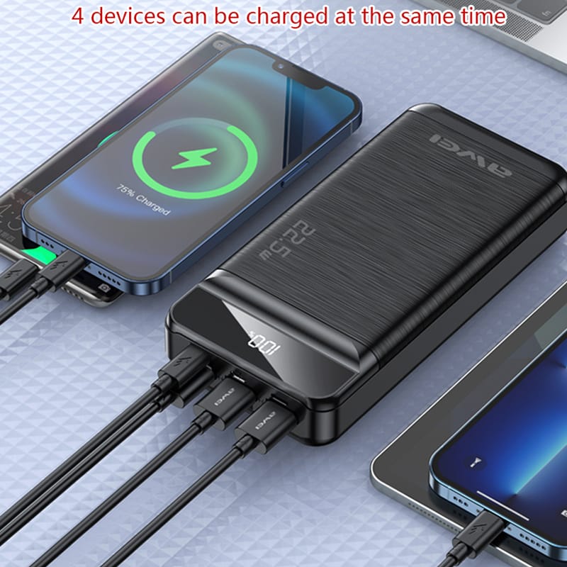 power bank 30 000 mah p140k awei
