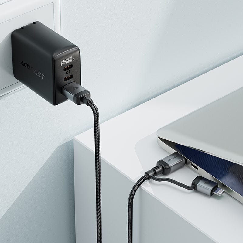 câble usb c vers lightning / usb c c20 01 acefast