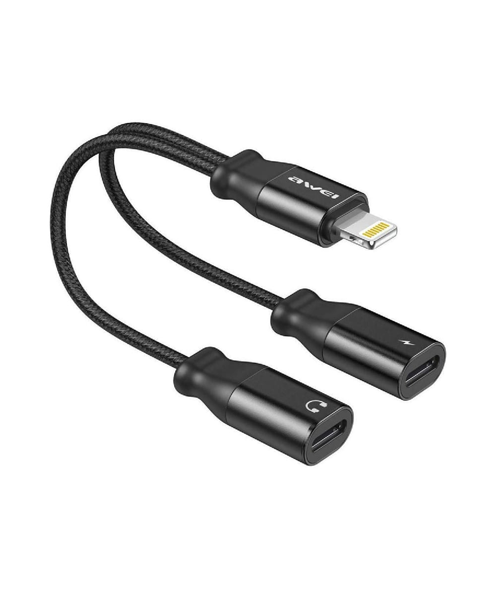 adaptateur lightning 2 en 1 cl 72 awei