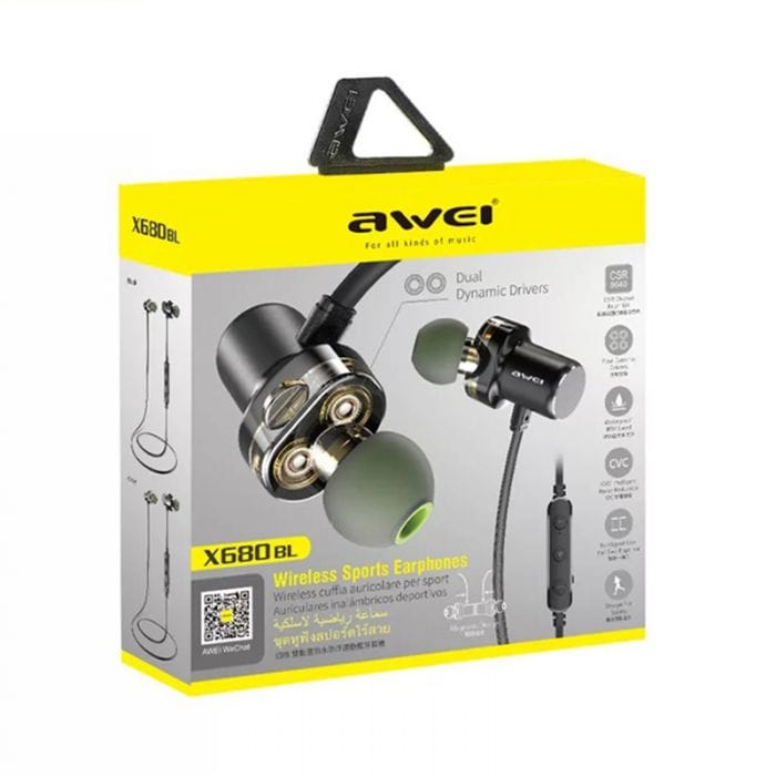 ecouteurs bluetooth sport x680bl awei