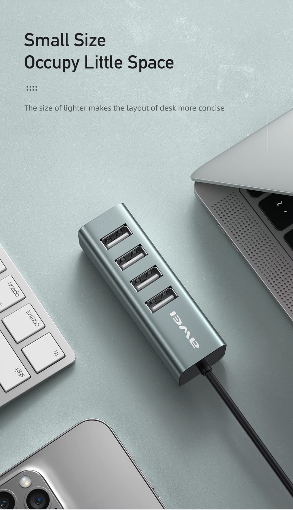 hub usb awei cl 122