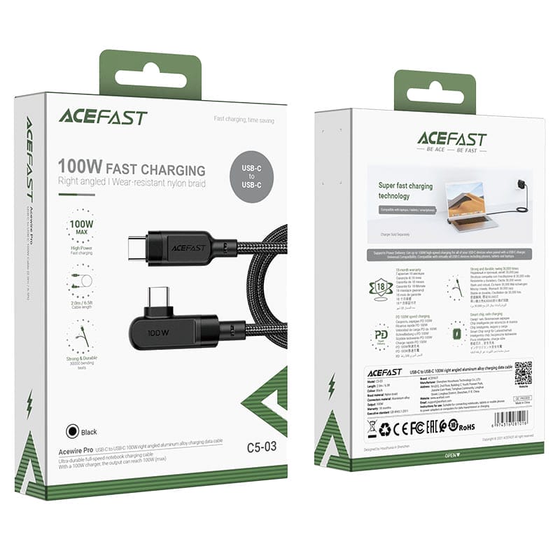 Câble USB-C vers USB-C 100W C5-03 ACEFAST – Image 12