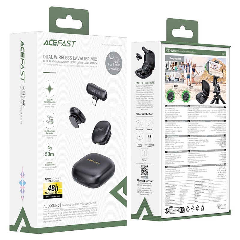 Microphones cravate sans fil R1 ACEFAST – Image 8
