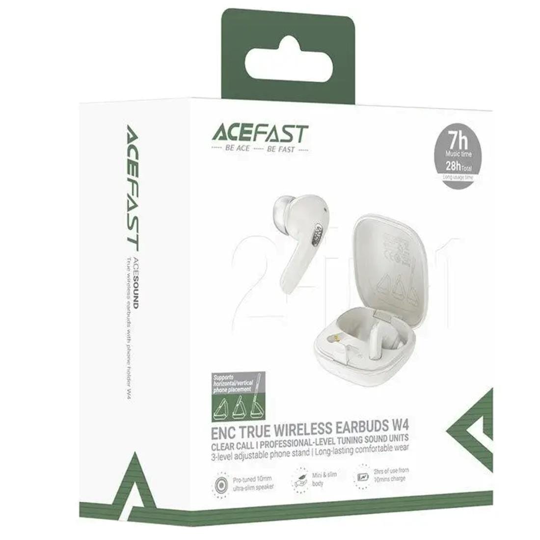 Ecouteurs sans fil avec support téléphone intégré W4 ACEFAST – Image 4
