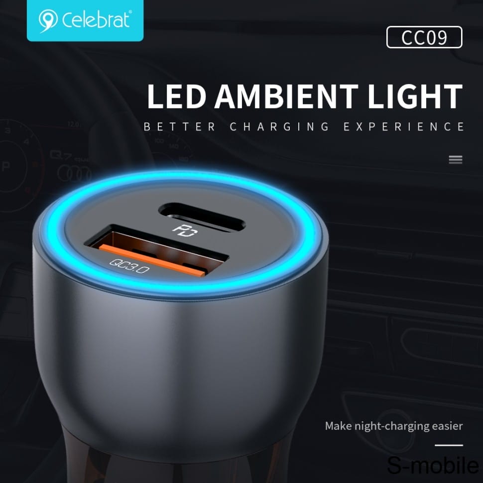 Chargeur voiture 43W CC-09 Celebrat