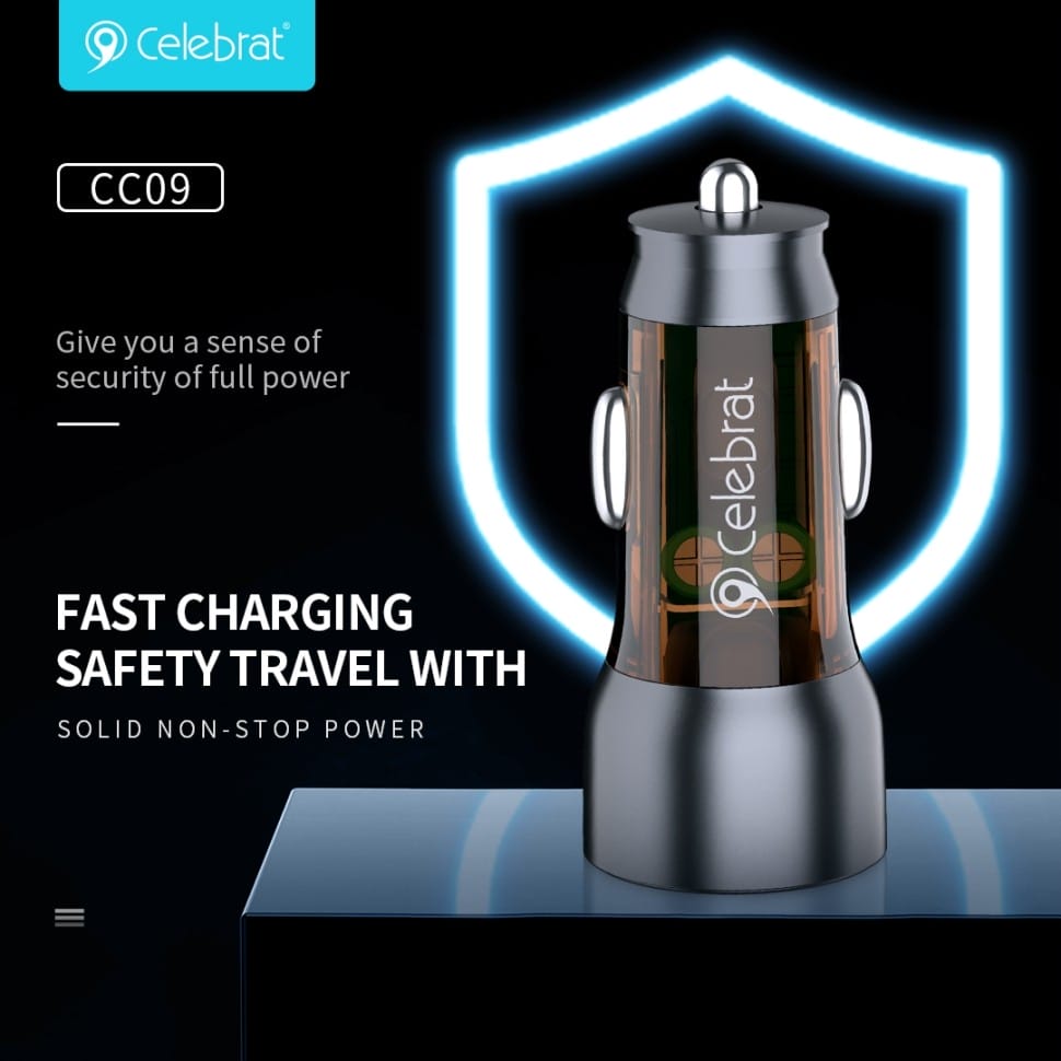 Chargeur voiture 43W CC-09 Celebrat