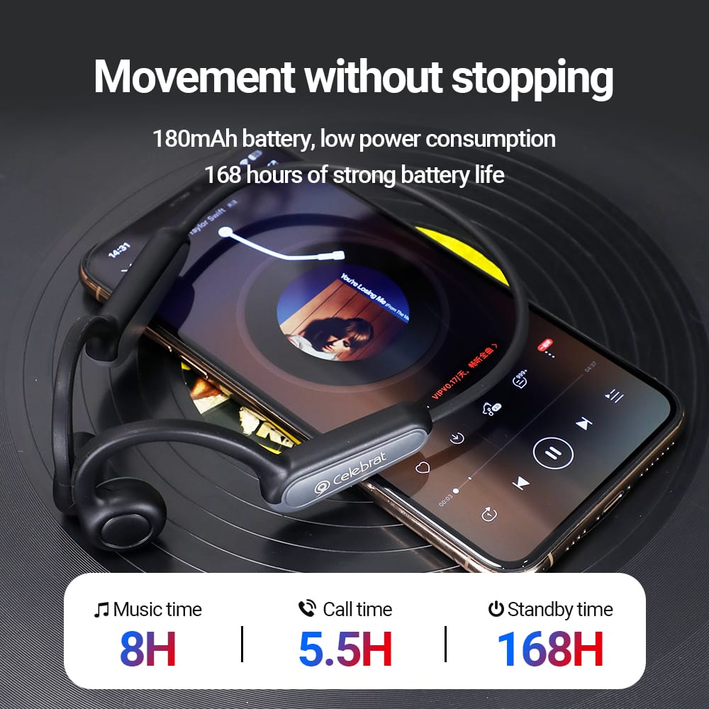 Ecouteurs Bluetooth tour de cou SE9 Celebrat