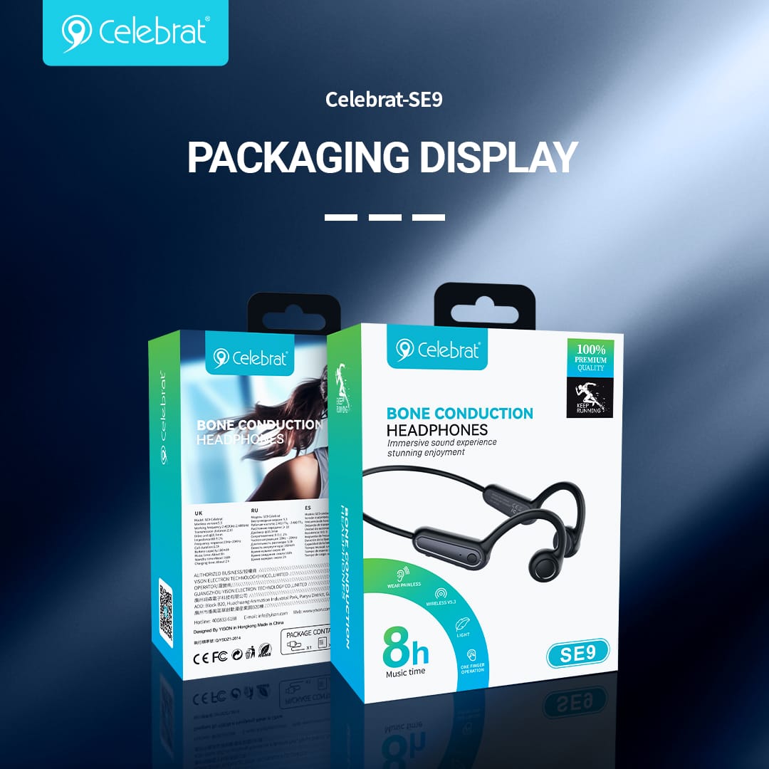 Ecouteurs Bluetooth tour de cou SE9 Celebrat