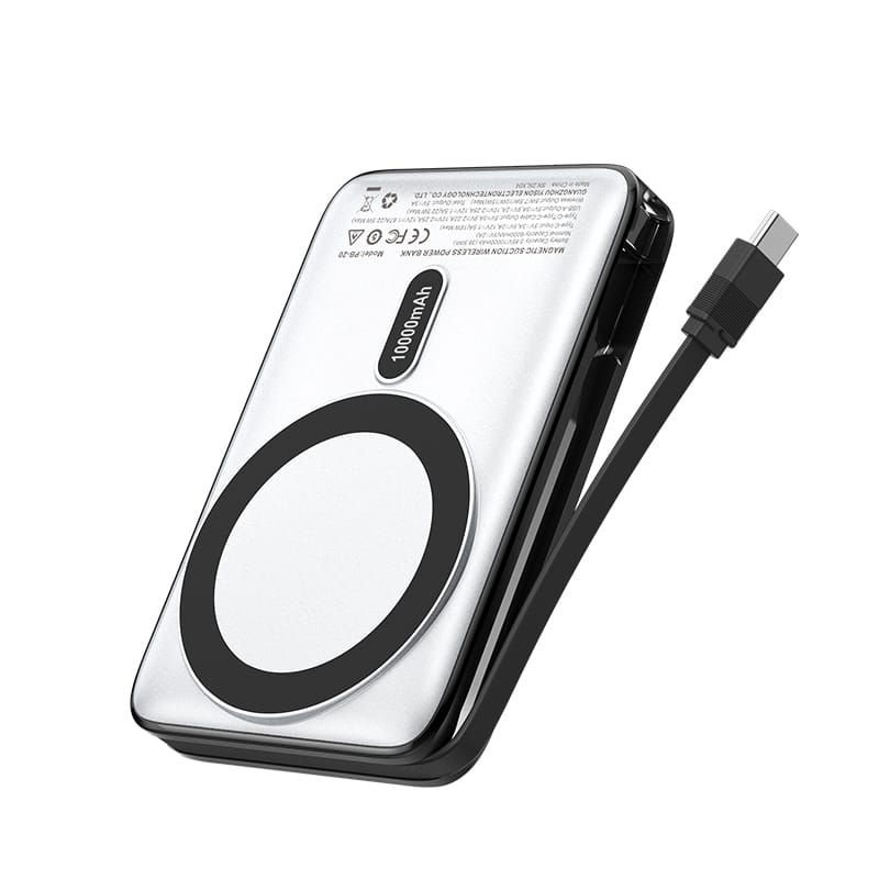 Power Bank Sans Fil & Filaire avec Support 10000mAh PB-20 Celebrat