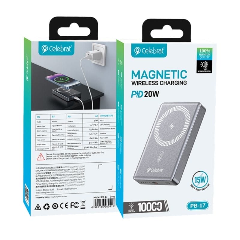 Batterie externe sans fil 10000mAh PB-17 Celebrat