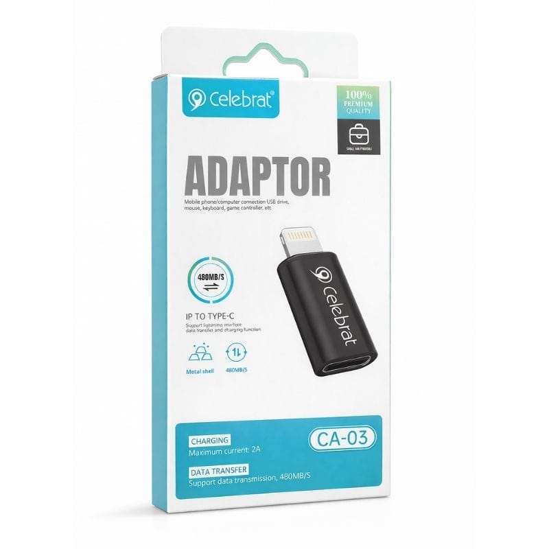 Adaptateur OTG Lightning vers USB femelle CA-03 Celebrat – Image 2