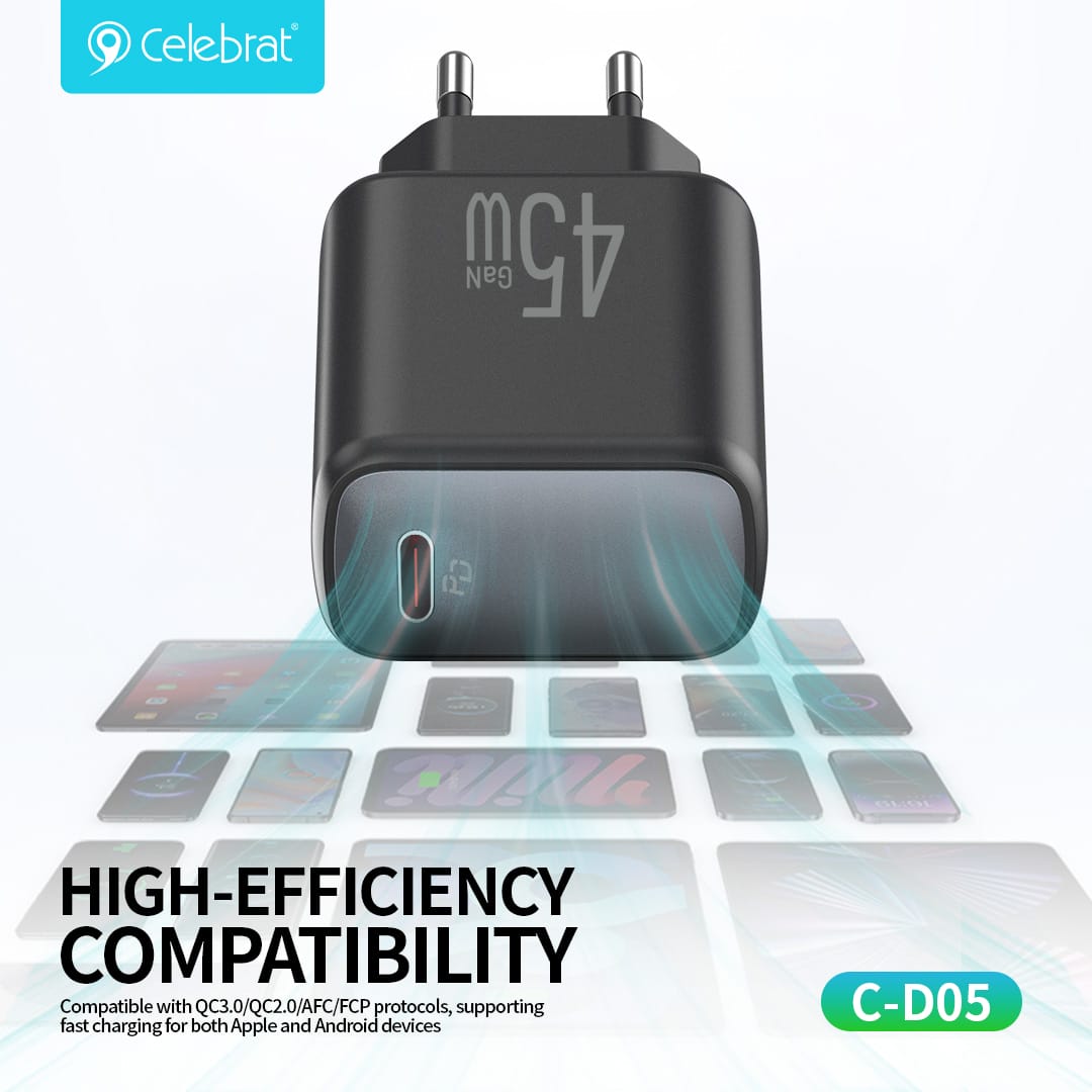 Chargeur Rapide 45W C-D05 Celebrat