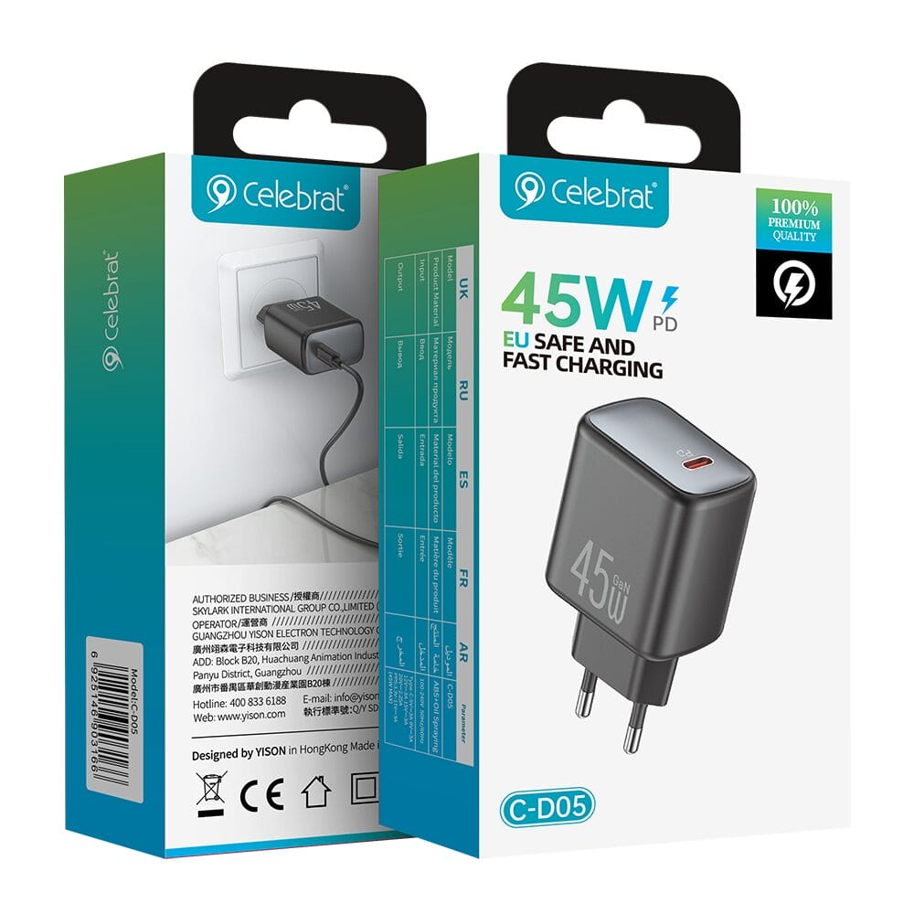 Chargeur Rapide 45W C-D05 Celebrat