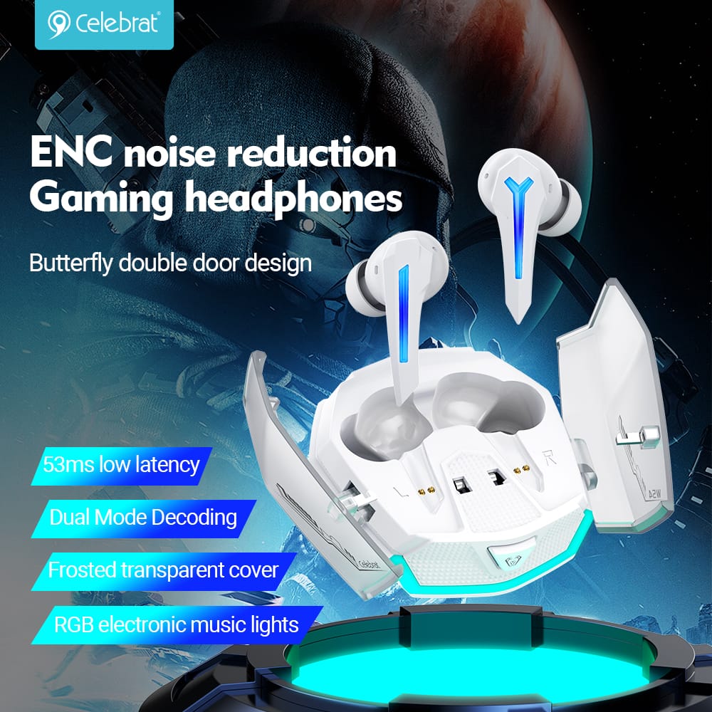 Ecouteurs Gaming Bluetooth W54 Celebrat