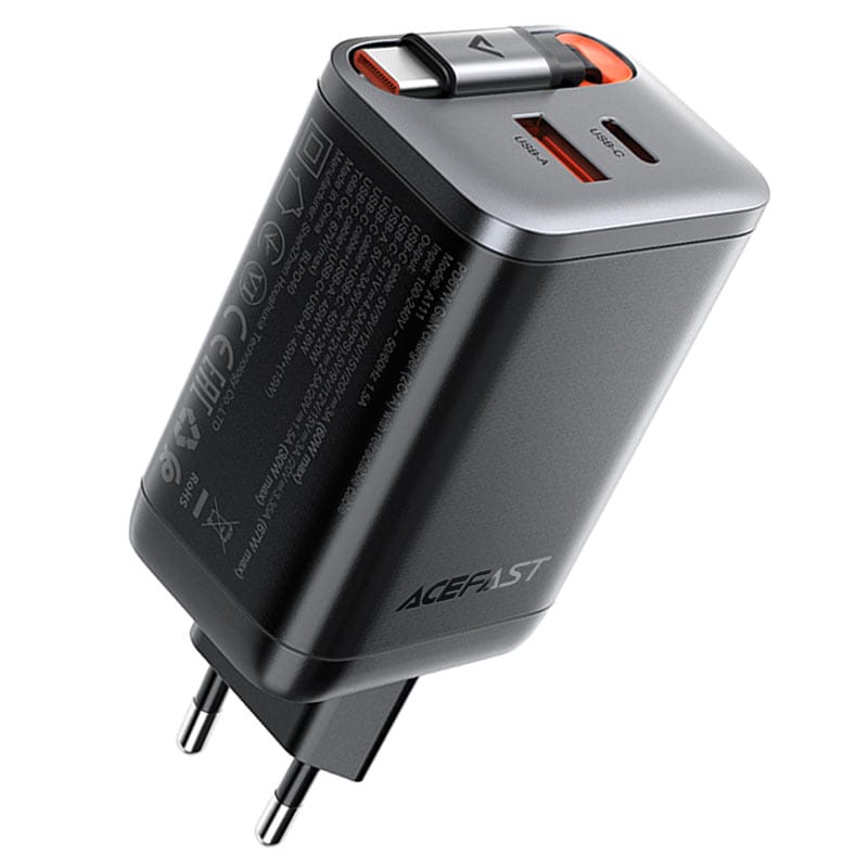 Chargeur Rapide PD67W avec câble USB-C intégré A111 ACEFAST – Image 2