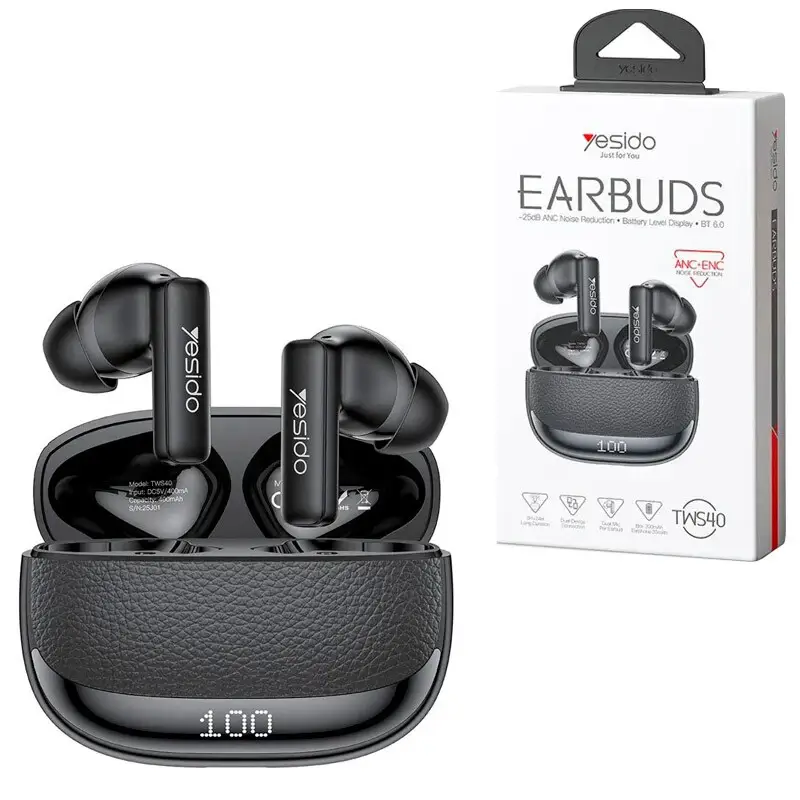 Ecouteurs Bluetooth ANC+ENC TWS40 YESIDO – Image 6