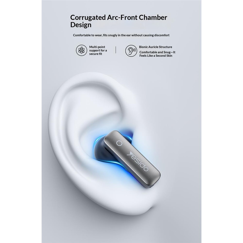 Yesido TWS43 – Écouteurs Bluetooth 6.0 à réduction de bruit active ANC – Image 8